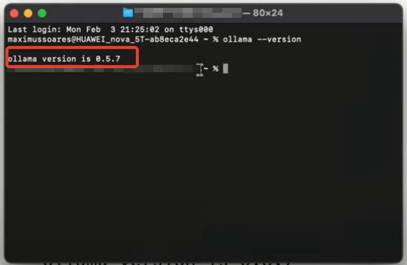 check ollama installation