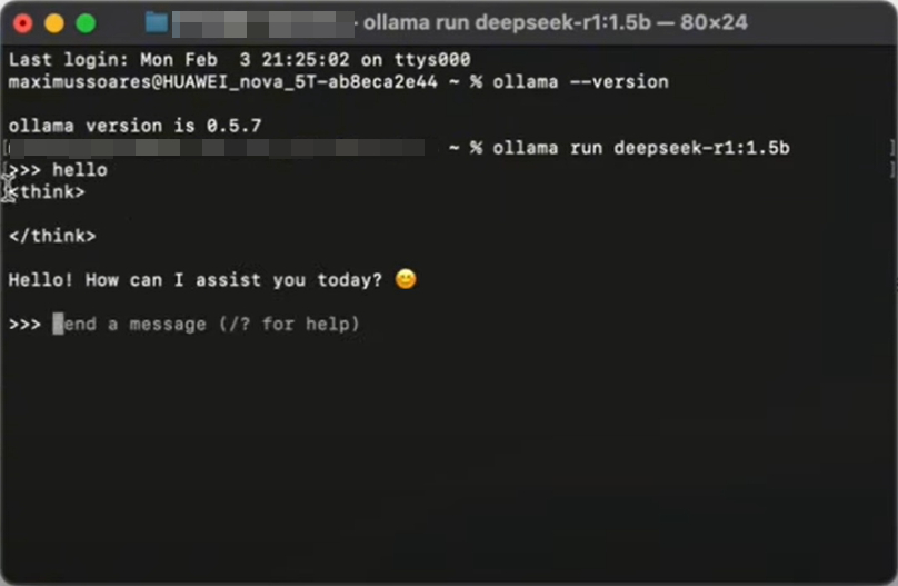 download and run deepseek r1 on ollama