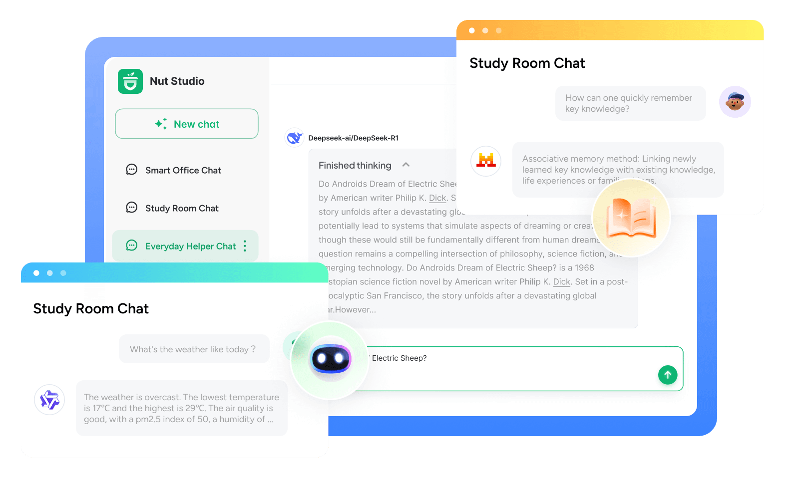 bulid custom local ai chatbox with nut studio